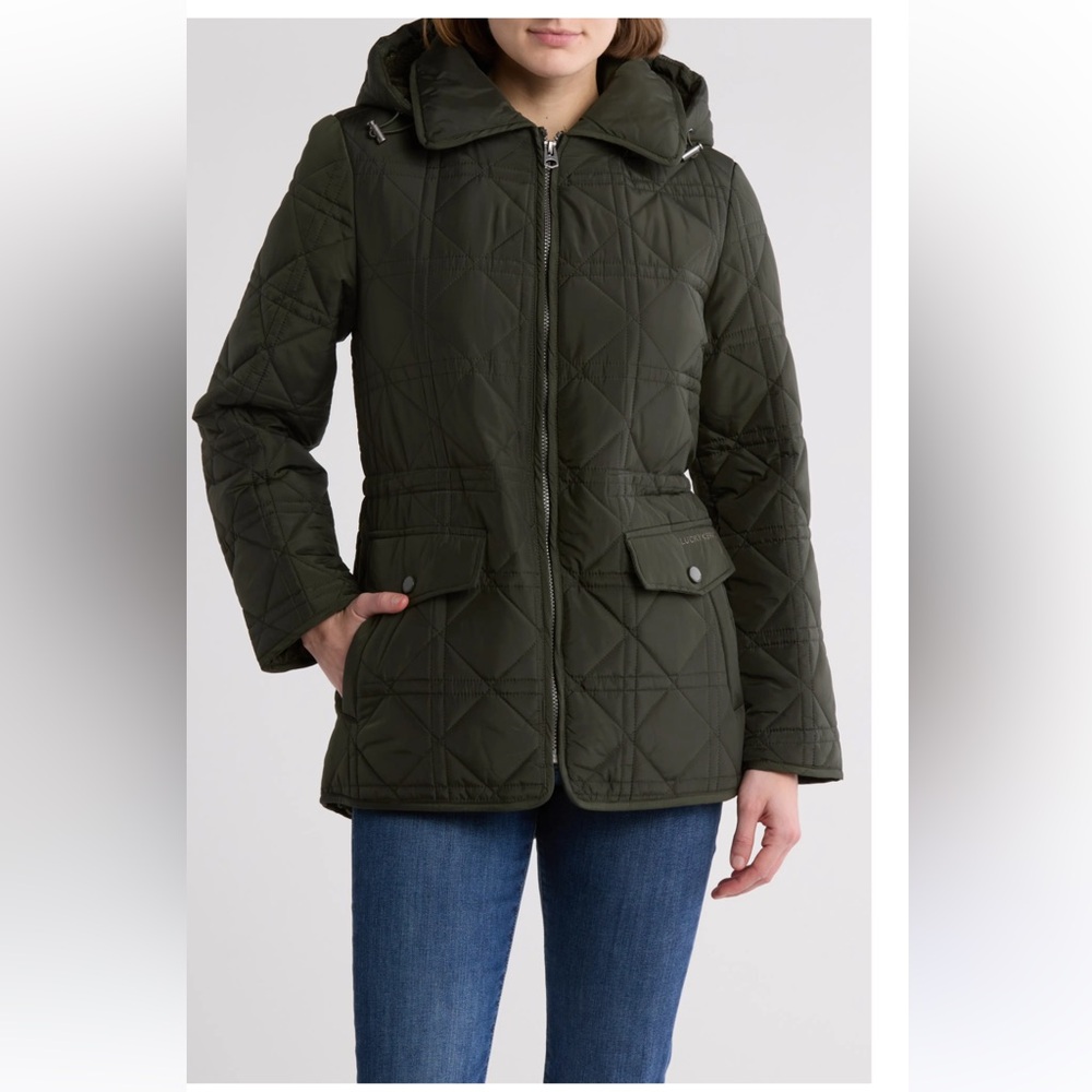 U.S. Army Dark Green Quilted Puffer Jacket